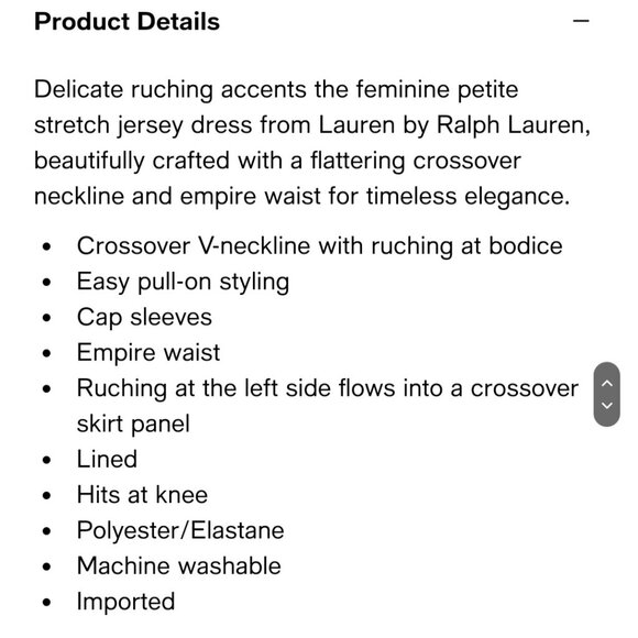 Ralph Lauren Dress, Black Size 12 - Picture 8 of 10